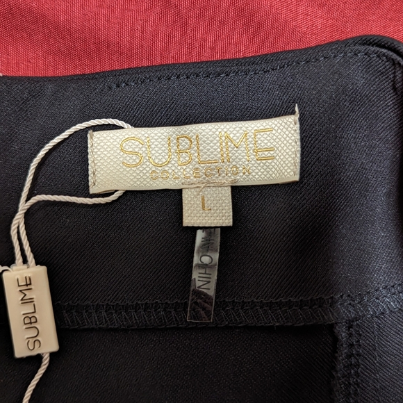 Large Sublime Women's Black Pants - Picture 3 of 3